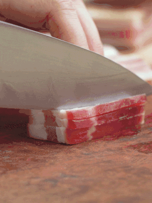 金字淡咸肉切絲。